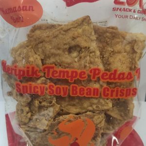 Zona Keripik Tempe Pedas Poll (Spicy Tempe Chips)